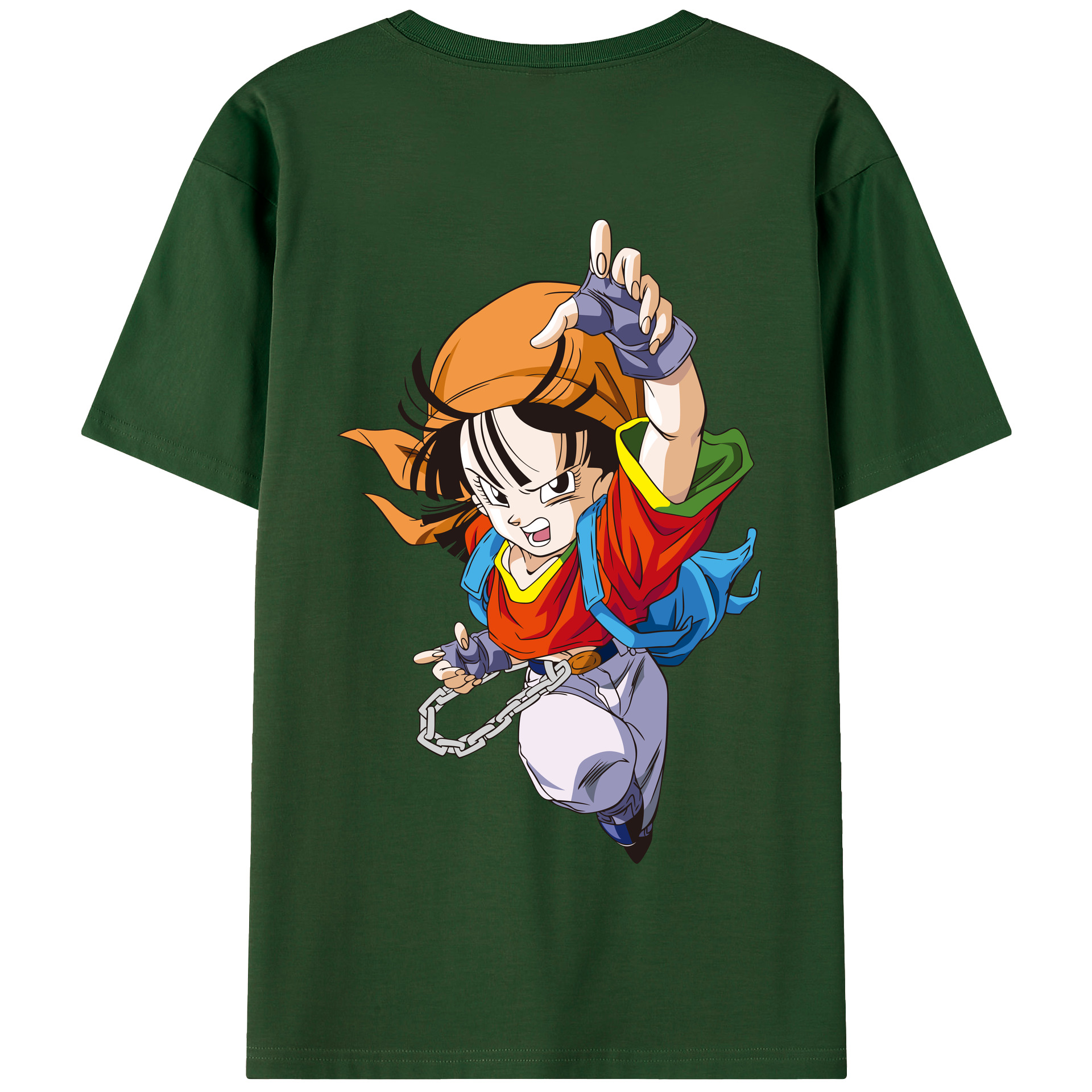 （画像用） ドラゴンボール パン DRAGON BALL Pan 綿100％半袖Tシャツ（背面プリント）